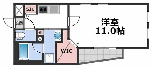 セイワパレス真田山公園東【4階】の間取り