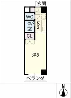 クレール大森【1階】の間取り