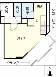 レジデンスシェーンブルン【1階】の間取り