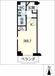 レジデンスシェーンブルン【2階】の間取り