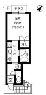 パークサイドプレイス【1階】の間取り