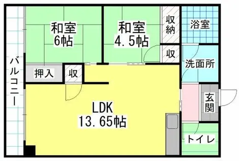 木本ビル【5階】の間取り