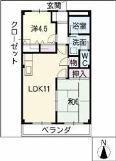 ウェンディA【4階】の間取り