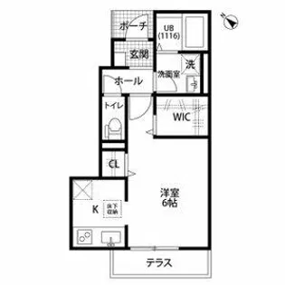 フィオーレ中前田【1階】の間取り