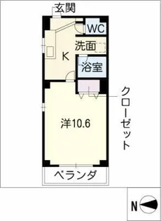 第2ステュディオ大曽根【3階】の間取り