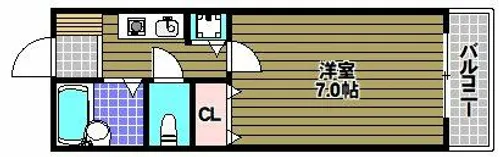 サンハイムHOKYO【1階】の間取り