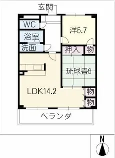タウンコートファースト【3階】の間取り