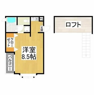 ハイツサンマルク【2階】の間取り