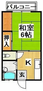 杉本ハイツ【1階】の間取り