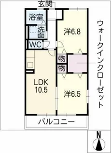 アスティオンK【2階】の間取り