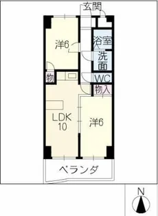 B.S.ハウスロボ【3階】の間取り