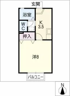 ラ・リヴェール名東【2階】の間取り