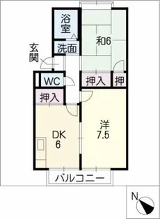 リーベンデール【2階】の間取り
