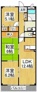 グリーンヒル・あかしあ【3階】の間取り