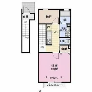 ブレイヴ ベイサイド【2階】の間取り