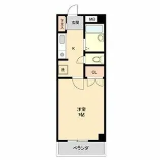 Kコート観月【1階】の間取り
