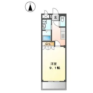アルコバレーノ白水【2階】の間取り