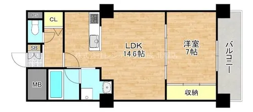 メゾンフレール【2階】の間取り