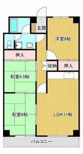野浦ハイツ【3階】の間取り