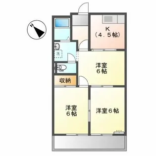 エクセルハイム【2階】の間取り