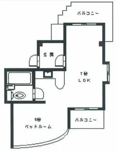 アルカンポ【201号室】の間取り