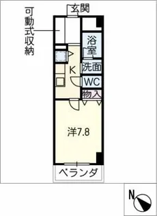 meLiV栄生【8階】の間取り