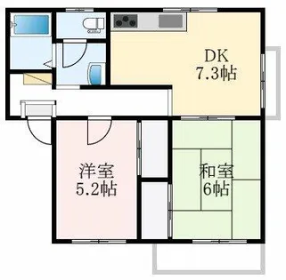 大阪府富田林市大字甲田【マンション】の間取り