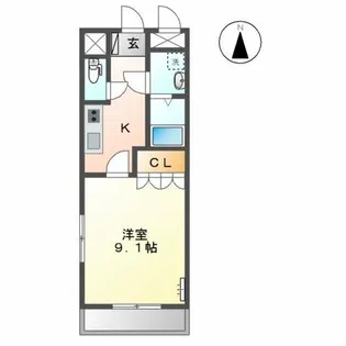 シャングリラ S【2階】の間取り