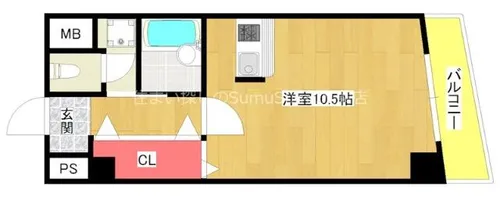 パルS【204号室】の間取り