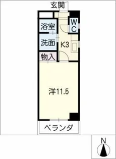 サンパーク中村公園【8階】の間取り