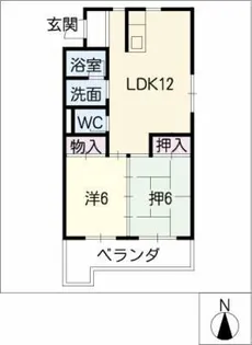 ロイヤルメゾン桃山【4階】の間取り