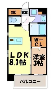 デュオフラッツ栄【10階】の間取り