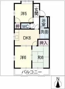 フレグランス作神【1階】の間取り