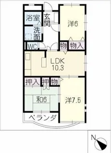 エトワール【2階】の間取り