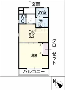 メゾンK【2階】の間取り