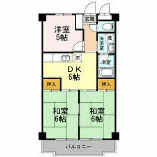 ロイヤルハウス喜多山【2階】の間取り