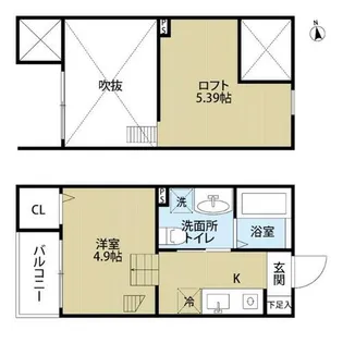 レクサス1439【2階】の間取り