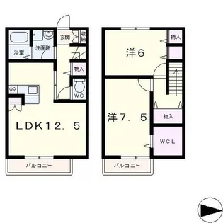 マール大津京【2階】の間取り