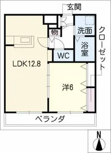 プランドール【4階】の間取り