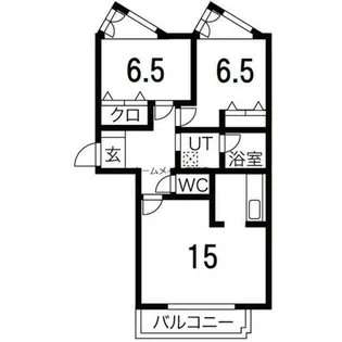 北海道札幌市西区発寒六条14丁目【マンション】の間取り