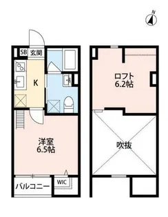 ユートピア新長田【2階】の間取り
