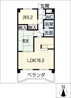 グランドールM【3階】の間取り