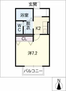 アブニール御器所【2階】の間取り