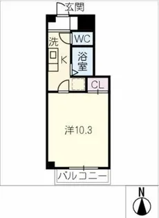 プレミアムフジ【3階】の間取り