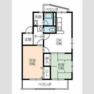 こぐま館【301号室】の間取り