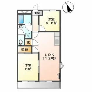 エクセル富貴ノ台【2階】の間取り