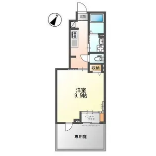 ラ・プレールIII【1階】の間取り