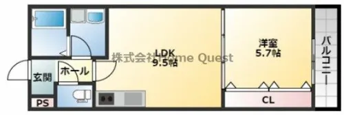 アート長瀬A【1階】の間取り