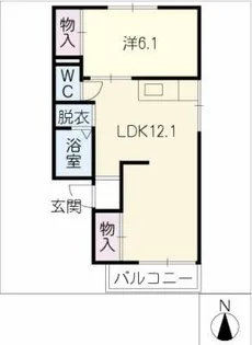コーポ江東【2階】の間取り