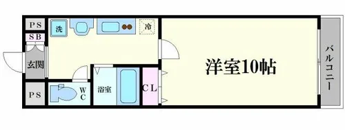 ロイヤルキャッスル【6階】の間取り